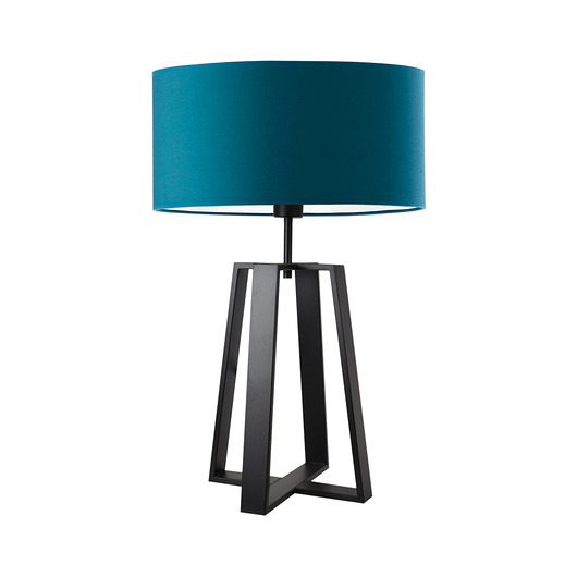 lampy stołowe Duża lampka nocna do salonu z morskim abażurem THOR