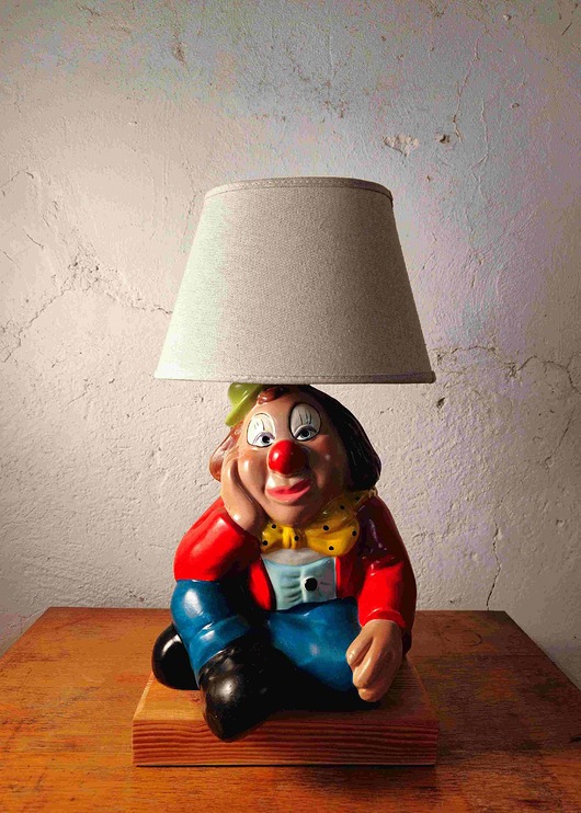 lampy stołowe Lampa Zamyślony Klaun