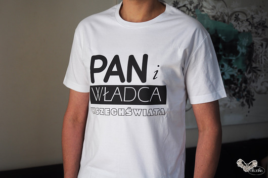 Pan i władca wszechświata, t-shirt dla niego Sowia Aleja