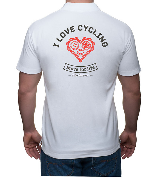 t-shirty męskie Koszulka polo. I love cycling