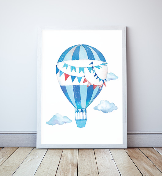 Plakat dla chłopca Balon Wallie Studio Dekoracji