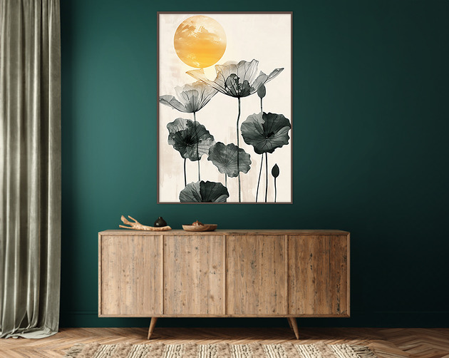 plakaty Lotus - Plakat, druk - Chiński Orient, Harmonia Zen, Roślinny #14
