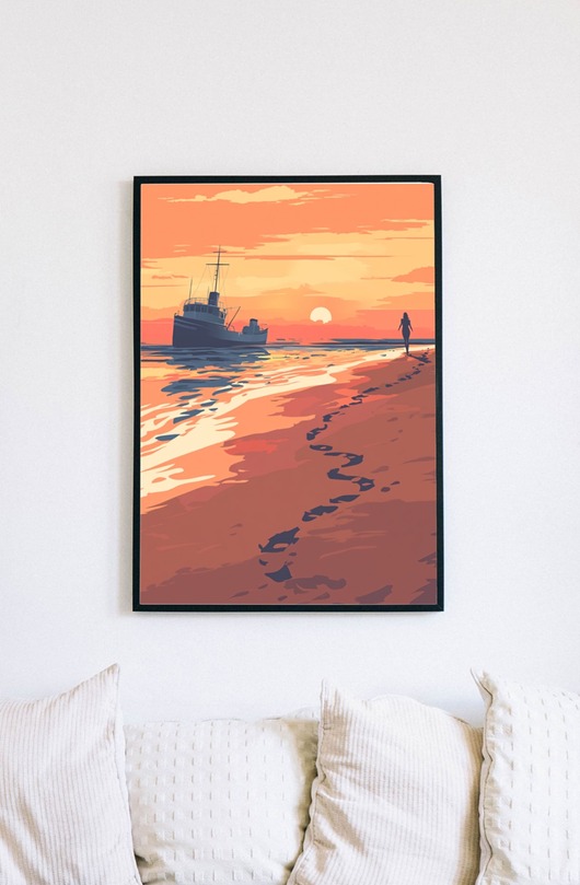 plakaty Plakat - Ślady na horyzoncie