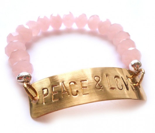 PEACE & LOVE / pudrowy róż Monika Roth