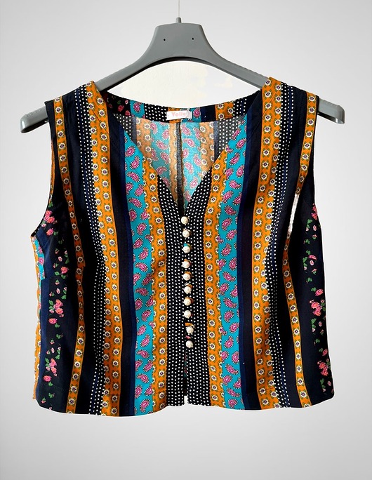 topy damskie Top na guziki Madera