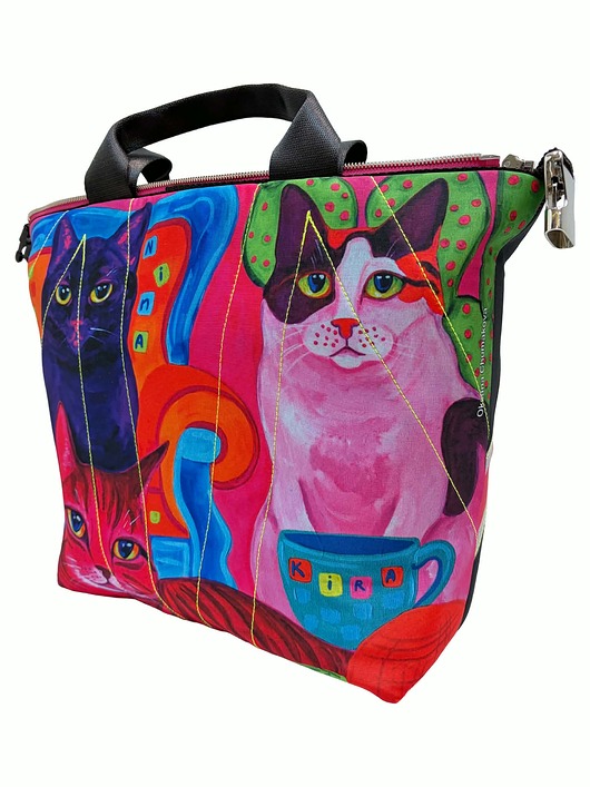 torby na zakupy Art MIMA bag SHORT & Oksana Chumakova print