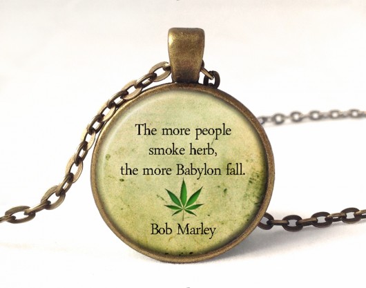Medalion z cytatem - Bob Marley EGGinEGG