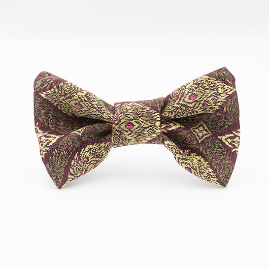 muszki i krawaty Mucha Thai Style Burgund