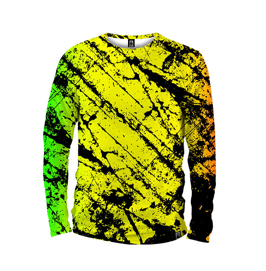 bluzy męskie Koszulka Longsleeve Męska DR.CROW Marble Gradient