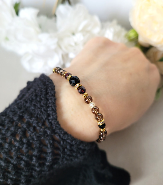 bransoletki z kamieni naturalnych BARAN- Bransoletka zodiakalna regulowana