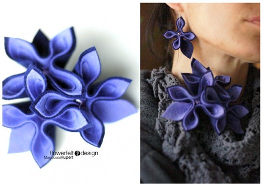 granat z lawendą FlowerFelt Design