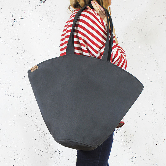 Shelly bag grafit torba nubuk  vegan wodoodporny hairoo