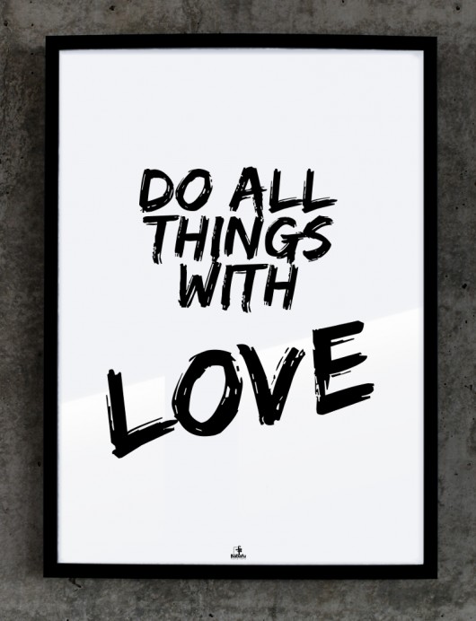 Plakat WITH LOVE 50x70 MIA home