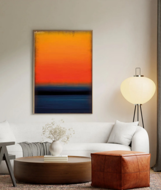 grafiki i ilustracje PLAKAT abstrakcyjny Rothko kolorowa abstrakcja  czerwona