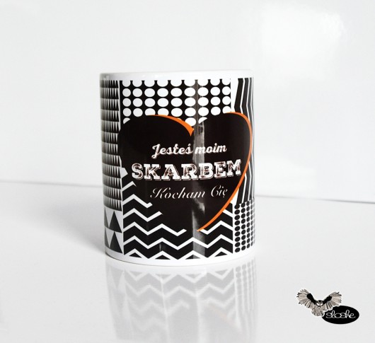 Jesteś moim skarbem, Kocham Cię, kubek 330ml Sowia Aleja