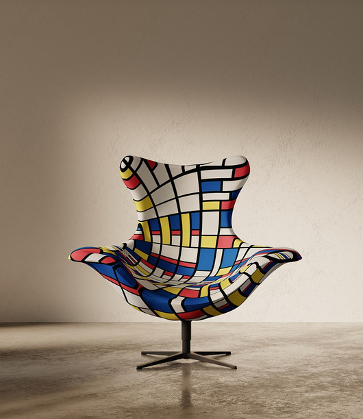 fotele Fotel obrotowy PIET'S PATTERN