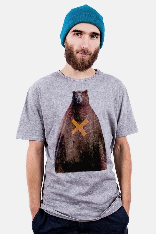 T-shirt męski 'niedźwiedź X' dziendobry