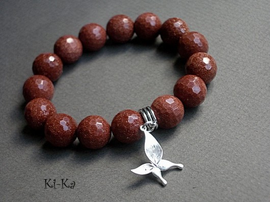 Brown and grey 1  -  bransoletka KiKa pracownia