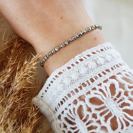 bransoletka z hematytem LEI handmade 
