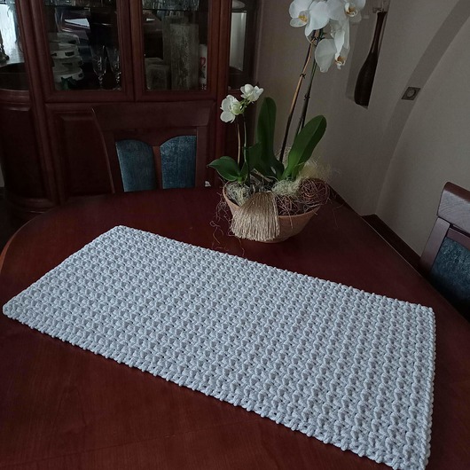 obrusy i serwetki Bieżnik prostokątny ze sznurka 40cmx80cm