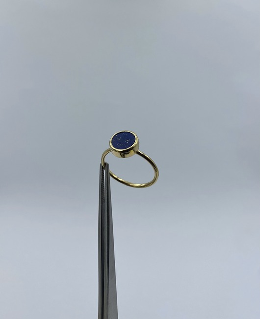 pierścionki złote Pierścionek GEM - Lapis Lazuli pozłacany