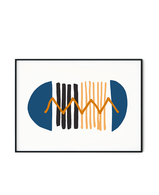 Plakat skandynawski Abstract Minimal no. 6 myscandi