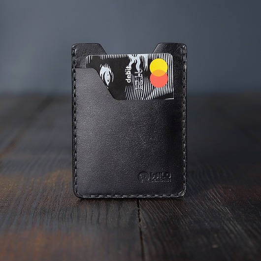 portfele męskie Minimalistyczny portfel skórzany na karty model chudy