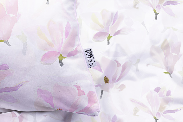 Pościel dwustronna MAGNOLIE z lamówka Letto Bianco