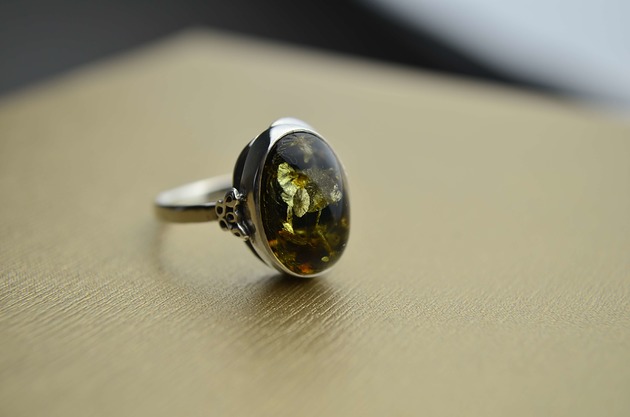 Amber ring for Andre Barbara Fedorczyk