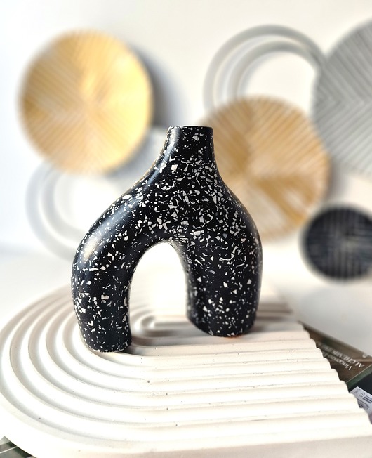 wazony Duży wazon irregular black lastryko