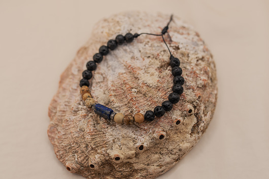 biżuteria męska Bransoletka Męska Lapis Lazuli Jaspis Onyks