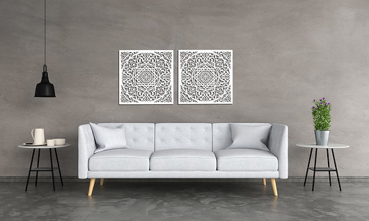 dekoracje - na ścianę AŻUROWY PANEL DEKORACYJNY, MAROKAŃSKA ROZETA, DEKORACJA ŚCIENNA 3D,ORNAMENT, 