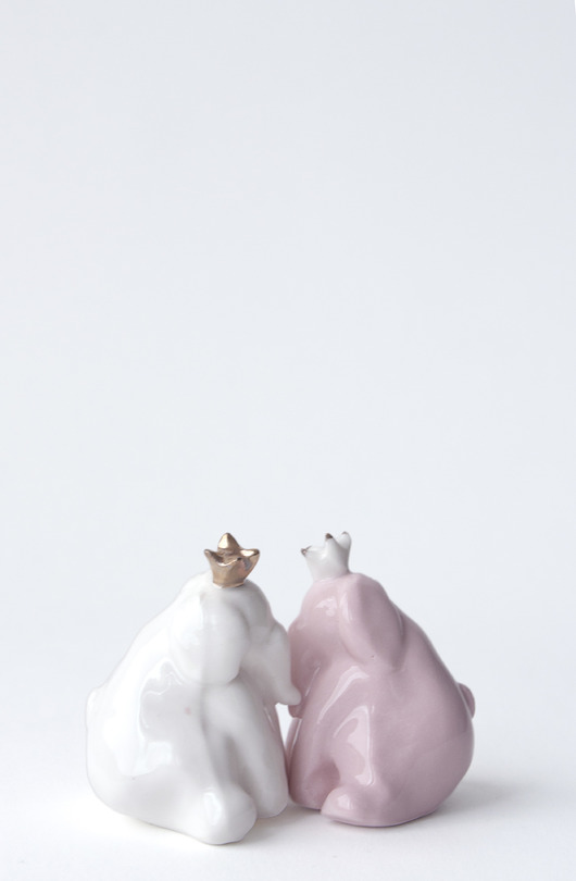 Słoń w koronie Pangzi Ceramics