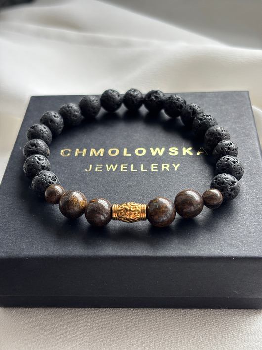 biżuteria męska Bransoletka męska Bronzyt