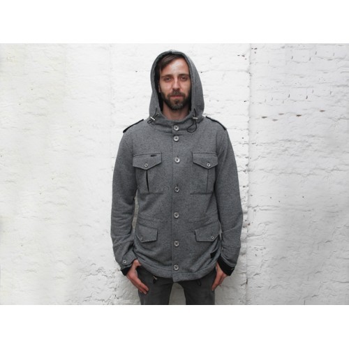 SWEATSHIRT PREMIUM / M65 Heather Grey RUSH