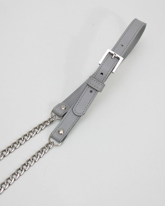 torebki różne Szary pasek do torebki mały