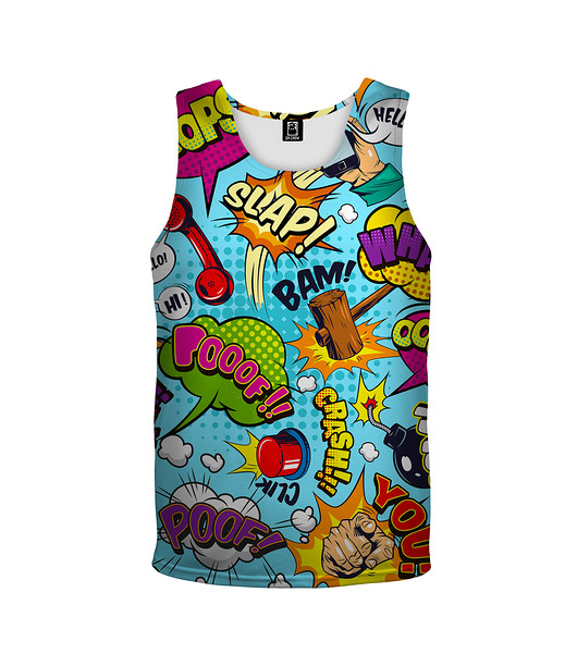 t-shirty dla dziewczynki Bokserka Top Girl DR.CROW Komiks Blue
