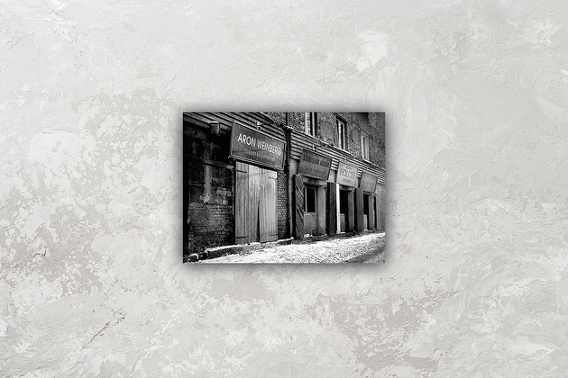 fotografia Plakat Vintage Prostokąt - Sklepy przy ulicy Szerokiej