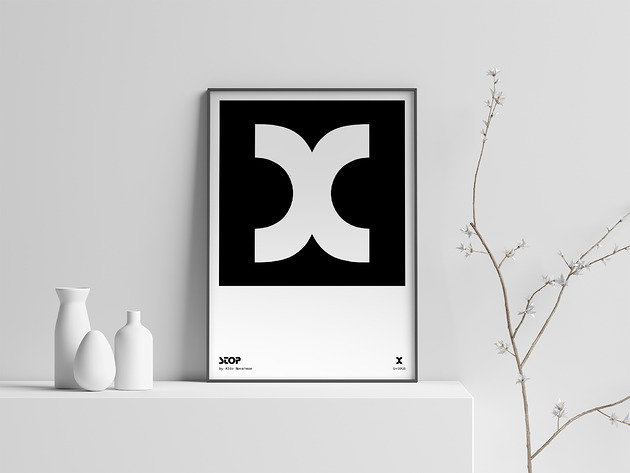 grafiki i ilustracje Abstract Characters: "X"