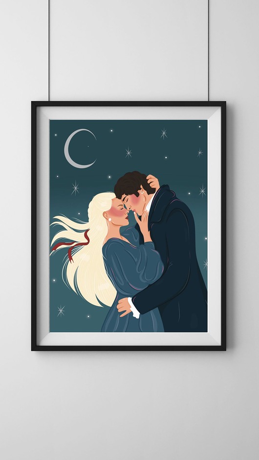 grafiki i ilustracje Plakat "Wichrowe wzgórza