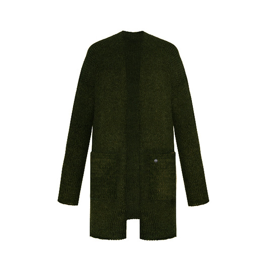 Otulający kardigan Liliana z kieszeniami3.0 khaki YOU by Tokarska