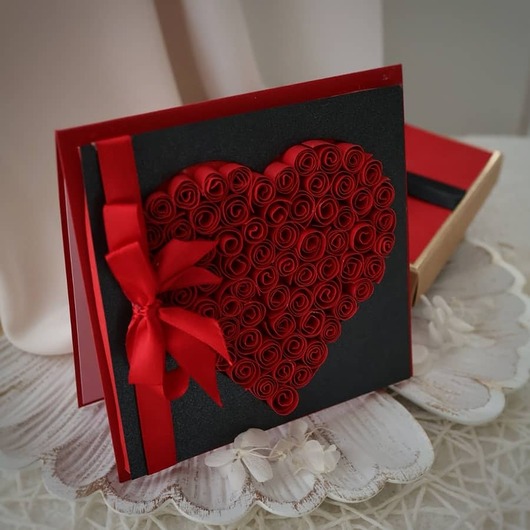 kartki scrapbooking Kartka z nutką miłości