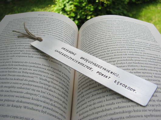 Zakładka - Grzegorz Brzęczyszczykiewicz Hundred Bookmarks