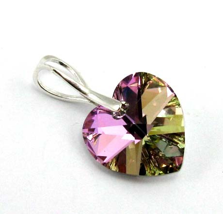 kryształ Swarovski Heart Vitrail Light w srebrze PRYZMAT