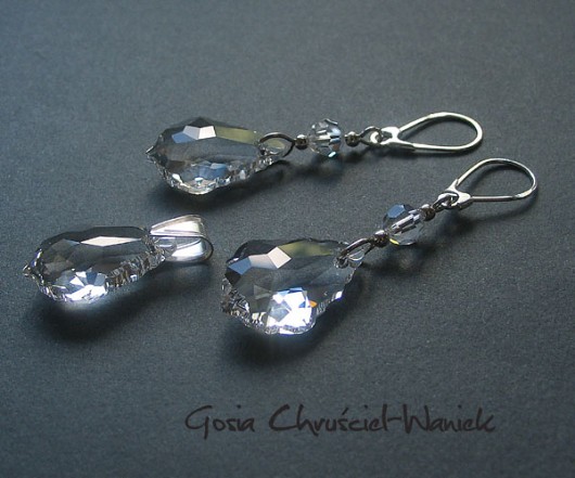 Komplet crystal kryształ Swarovski Gosia Chruściel-Waniek