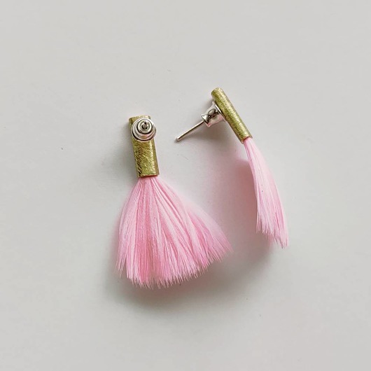 kolczyki z piórami PIÓRKO kolczyki