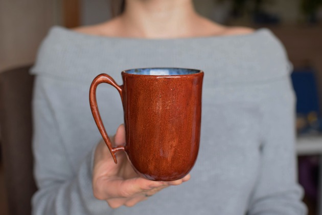 Kubek Ceramiczny Czerwień Morska 300ml Ceramika Ciepliki