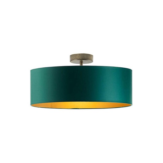 plafony Lampa sufitowa z abażurem w stylu urban jungle WENECJA GOLD fi - 50 cm