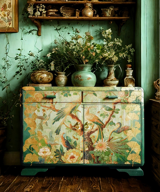 komody Niska szafka w stylu irientalnym