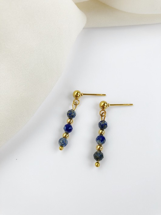 kolczyki z kamieniami Kolczyki LAIR z lapis lazuli